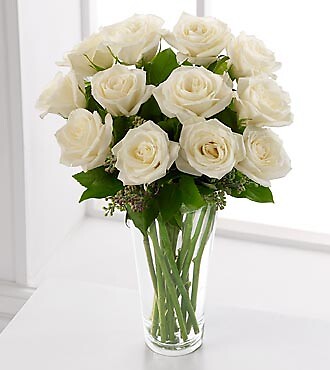 Long Stem White Rose Bouquet